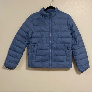 Athleta Girl Jacket Girls Size XXL/16 Blue Down Puffer Jacket